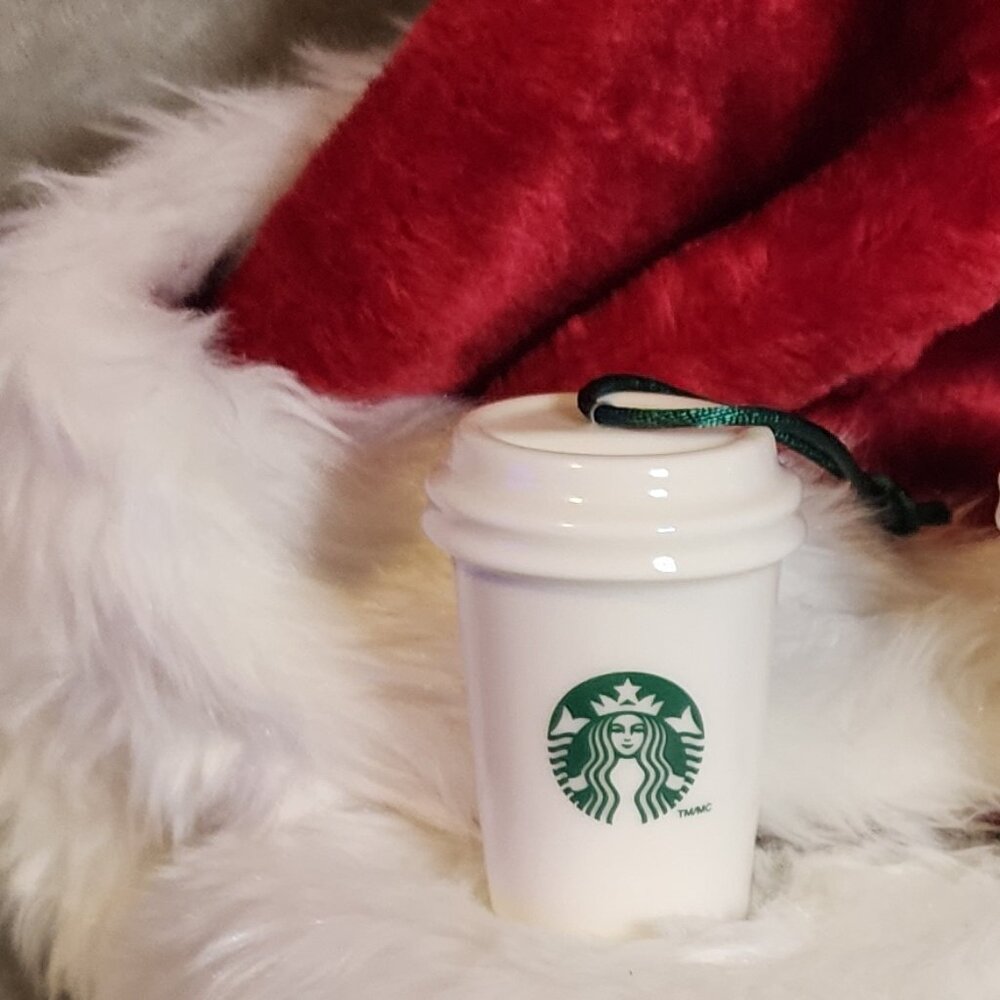 2011 Starbucks Christmas Holiday Ornament Ceramic Cup